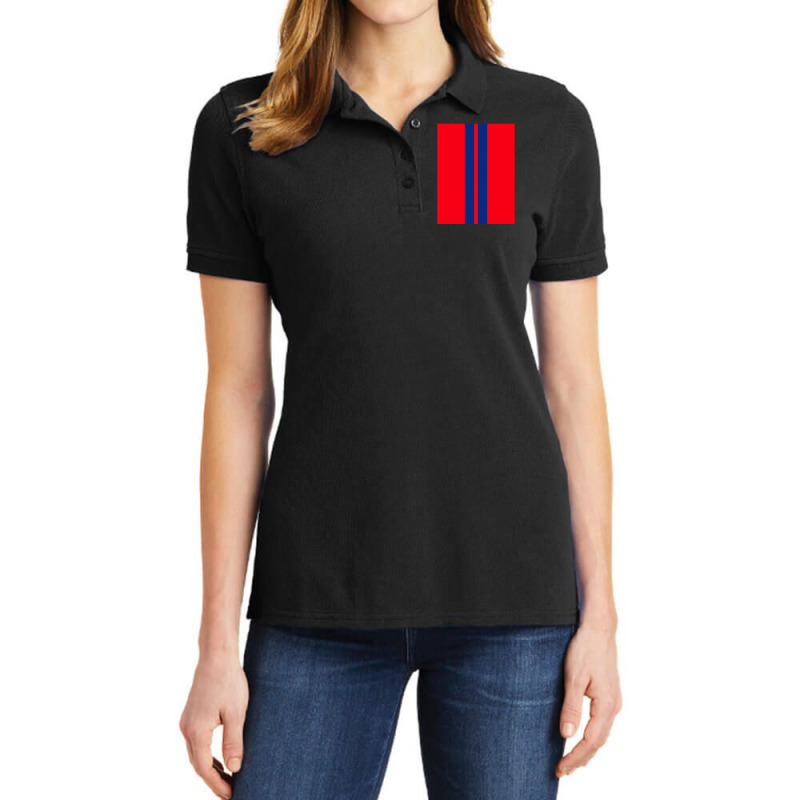 Detroit City Edition Basketball Red Blue Racing Stripes 2019 1 Ladies Polo Shirt by JudithPlagmann | Artistshot