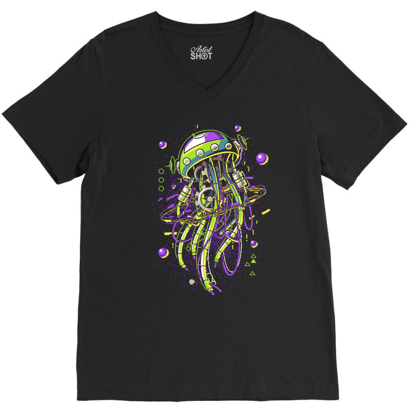 Jellyfish T  Shirt Machine Jellyfish T  Shirt V-neck Tee | Artistshot