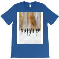 Cityscape Abstract Black Silhouettes T-shirt | Artistshot