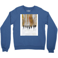 Cityscape Abstract Black Silhouettes Crewneck Sweatshirt | Artistshot