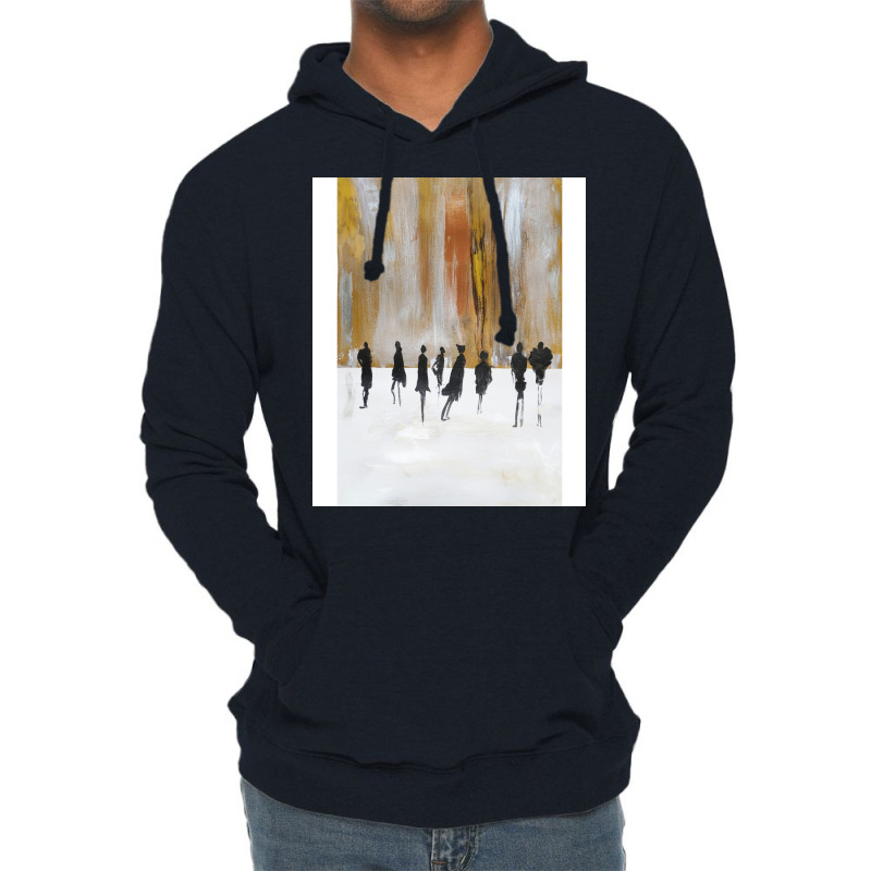 Cityscape Abstract Black Silhouettes Lightweight Hoodie by toufieenteksd | Artistshot