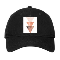 Blush And Copper Geo Adjustable Cap | Artistshot