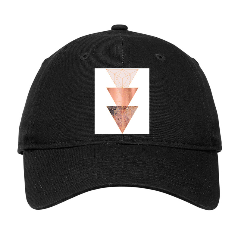 Blush And Copper Geo Adjustable Cap | Artistshot