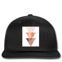 Blush And Copper Geo Printed Hat | Artistshot