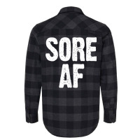 Sore Af Gym Workout Weight Lifting Running Training Funny Tank Top Flannel Shirt | Artistshot