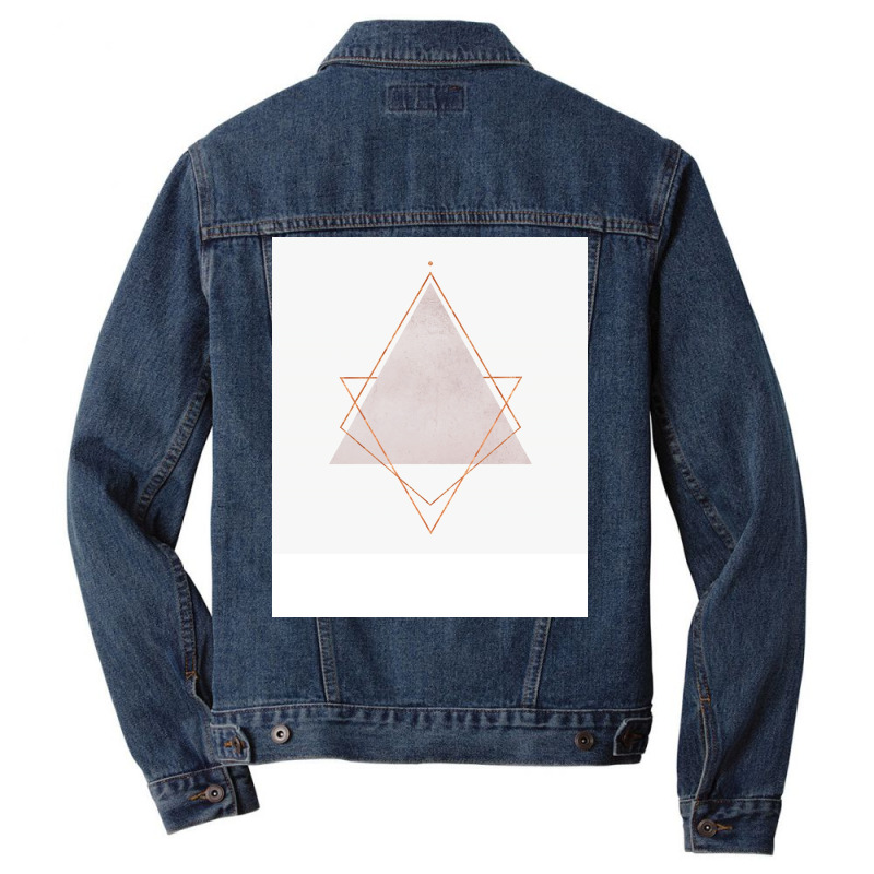 Blush Copper Geometric Syndrome 1 Men Denim Jacket | Artistshot