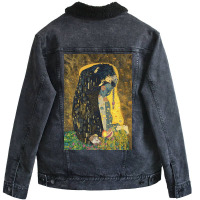 The Kiss 1907 1908 Howls Moving Castle Unisex Sherpa-lined Denim Jacket | Artistshot