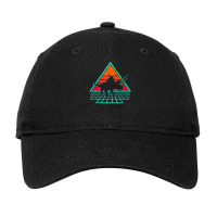 Vintage 80's Retrowave Triceratops Dinosaur Adjustable Cap | Artistshot