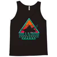 Vintage 80's Retrowave Triceratops Dinosaur Tank Top | Artistshot