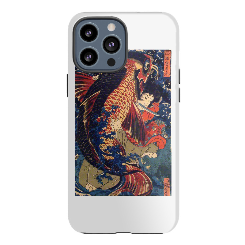 Fighting The Giant Carp Japanese Tshirt Iphone 13 Pro Max Case | Artistshot