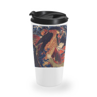 Fighting The Giant Carp Japanese Tshirt Travel Mug | Artistshot