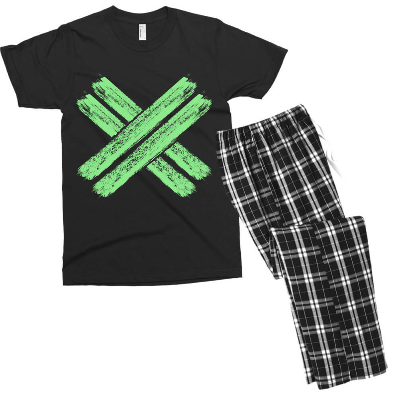 Trending Game Warden - Green Lines Wildlife Officer Forest Ranger Men's T-shirt Pajama Set | Artistshot