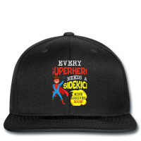 Every Superhero Needs A Sidekick Ba Printed Hat | Artistshot