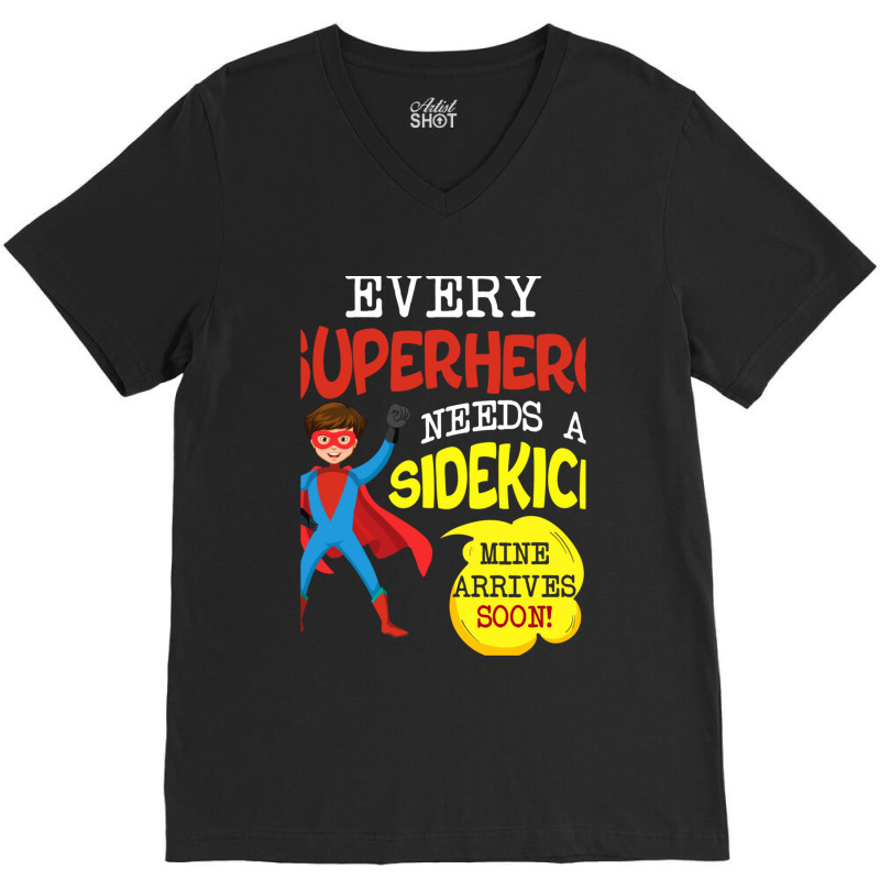 Every Superhero Needs A Sidekick Ba V-Neck Tee by SuzanneElaineSehorn | Artistshot