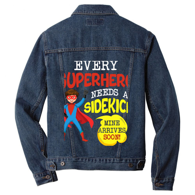 Every Superhero Needs A Sidekick Ba1 Men Denim Jacket by SuzanneElaineSehorn | Artistshot