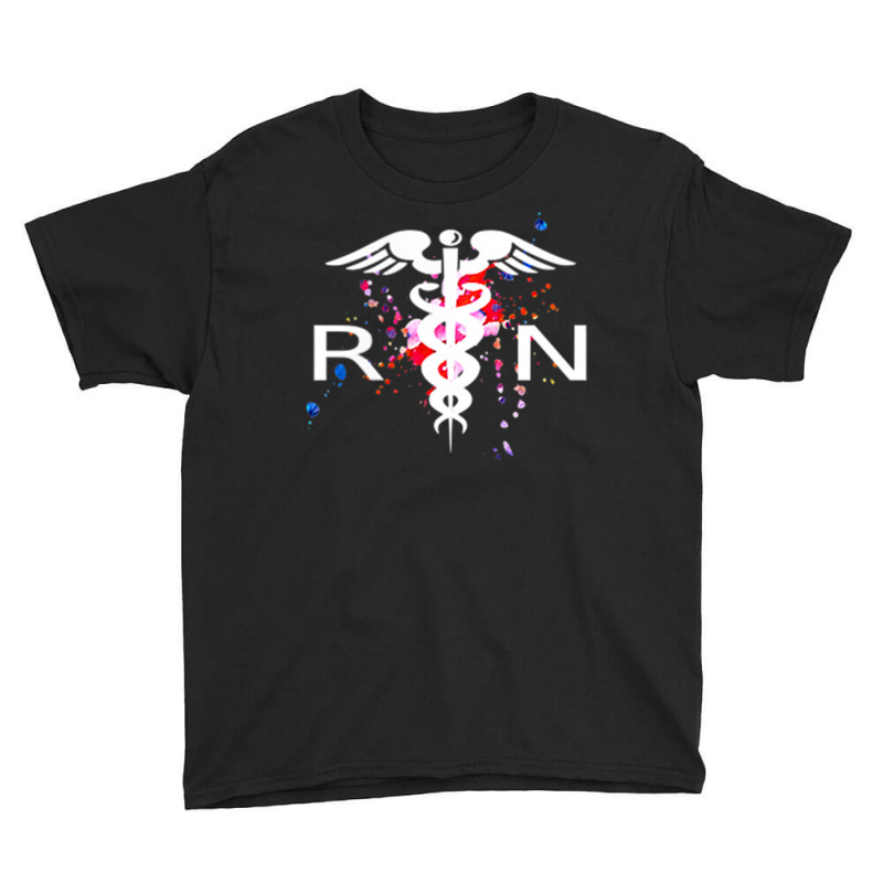 Rn Registered Nurse Caduceus Symbol Youth Tee | Artistshot