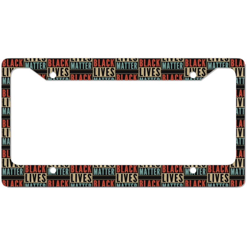 Vintage Black Lives Matter Retro 70s 80s Style Blm License Plate Frame | Artistshot