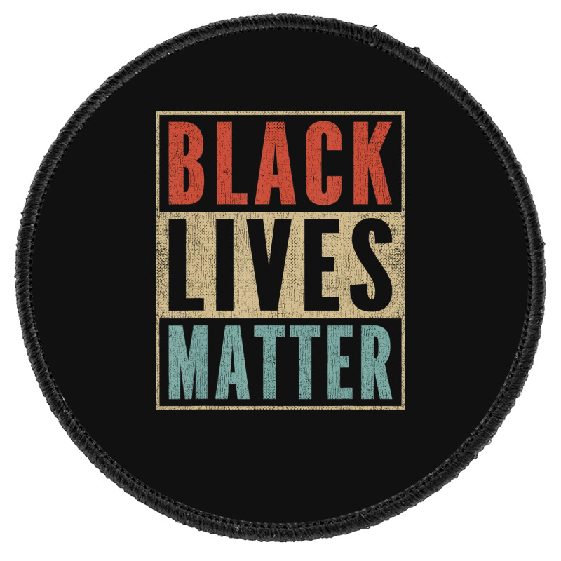 Vintage Black Lives Matter Retro 70s 80s Style Blm Round Patch | Artistshot