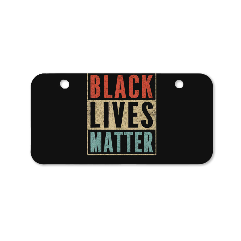 Vintage Black Lives Matter Retro 70s 80s Style Blm Bicycle License Plate | Artistshot