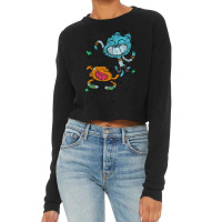 Cn The Amazing World Of Gumball & Darwin Sketches Cropped Sweater | Artistshot