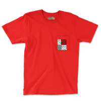 Dinosaur Checker Pattern  Weird Patterns Pocket T-shirt | Artistshot