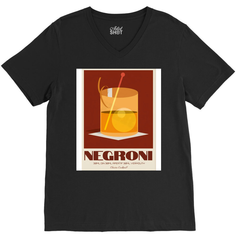 Classic Negroni Vintage V-Neck Tee by toufieenteksd | Artistshot