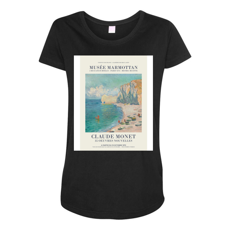 Claude Monet   Etretat Maternity Scoop Neck T-shirt by toufieenteksd | Artistshot