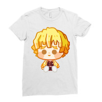 Sleeping Hashira Chibi Zenit Su Ladies Fitted T-shirt | Artistshot