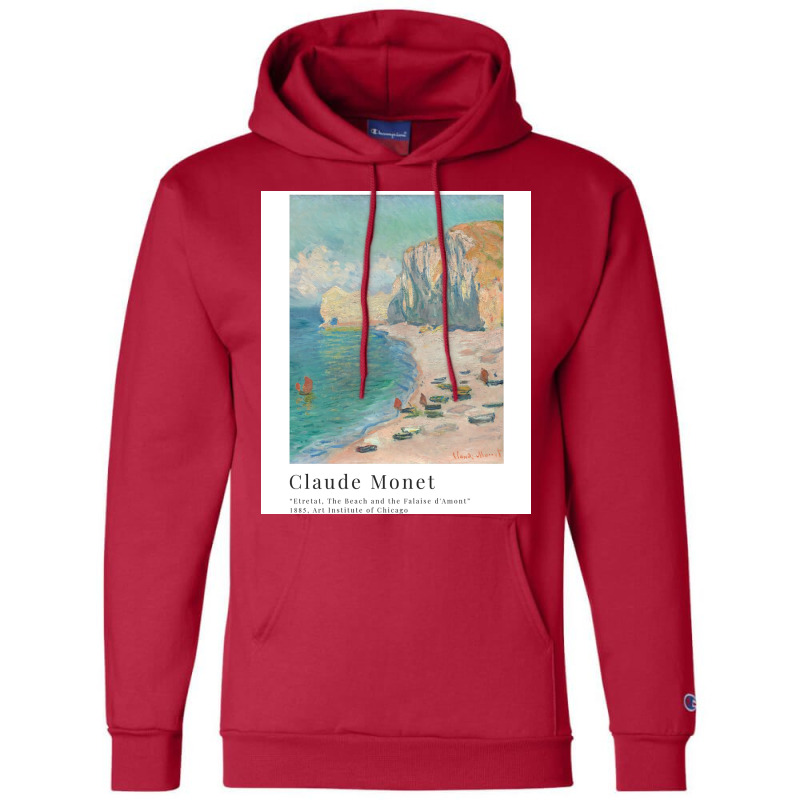 Claude Monet   Etretat1 Champion Hoodie by toufieenteksd | Artistshot