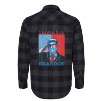 Thank You Brandon Usa Flag Glasses Flannel Shirt | Artistshot