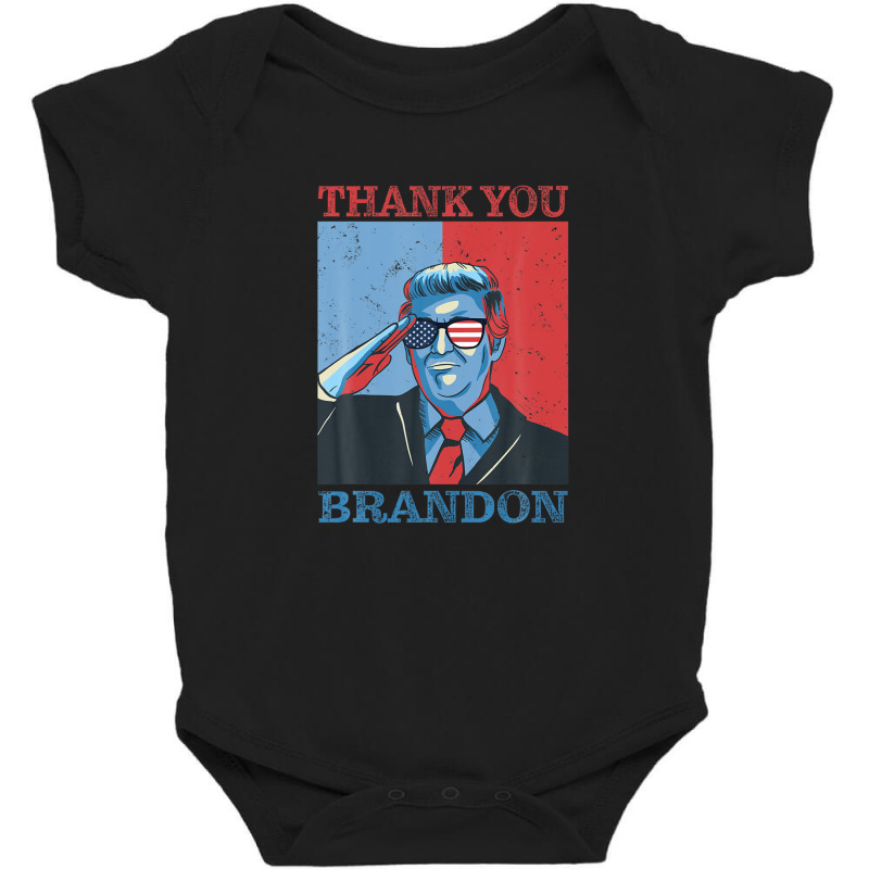 Thank You Brandon Usa Flag Glasses Baby Bodysuit by zirulovuc | Artistshot