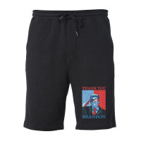 Thank You Brandon Usa Flag Glasses Fleece Short | Artistshot