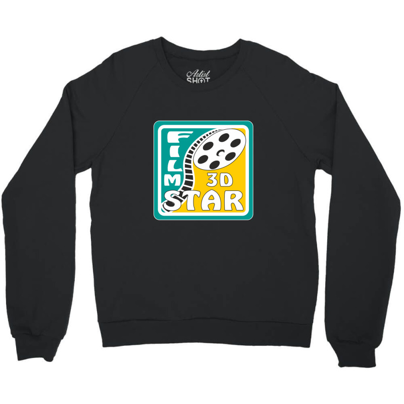 Film Reel Cinema Film Star 3d Crewneck Sweatshirt by AcostaLopezJuan | Artistshot