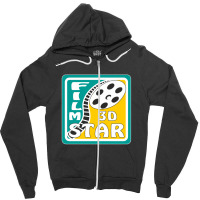 Film Reel Cinema Film Star 3d Zipper Hoodie | Artistshot