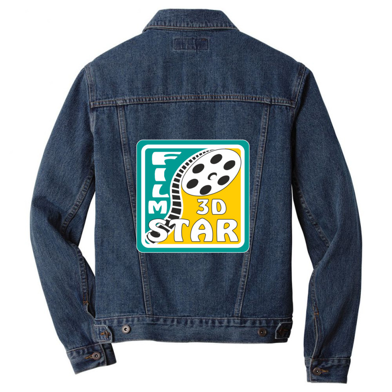 Film Reel Cinema Film Star 3d Men Denim Jacket by AcostaLopezJuan | Artistshot