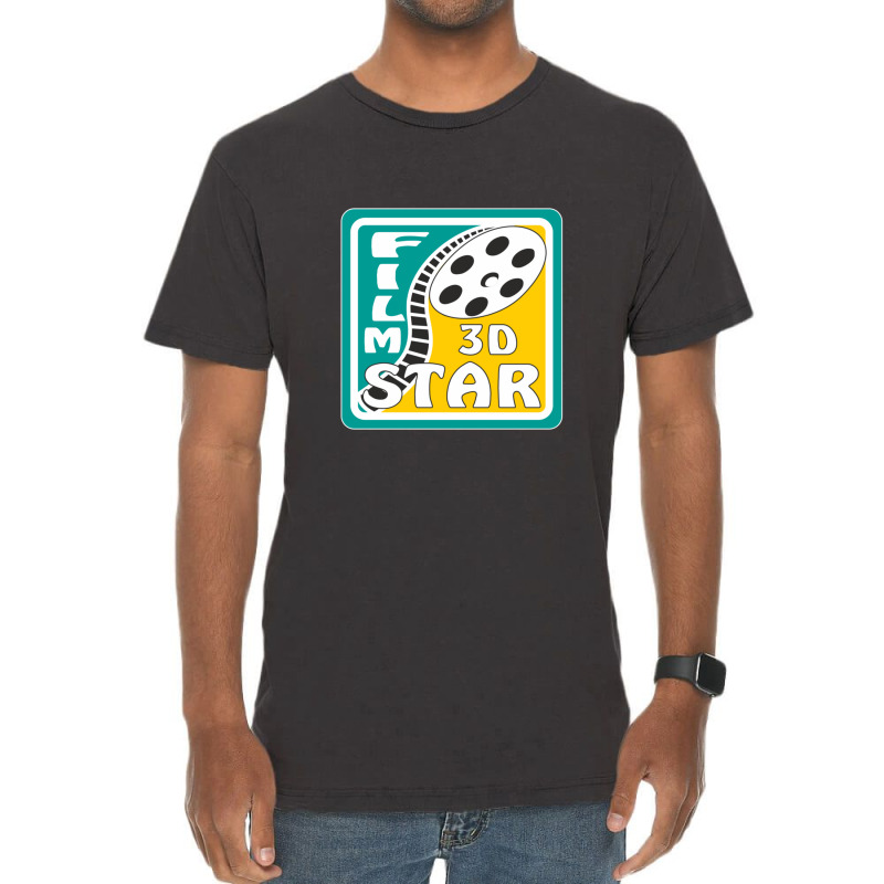 Film Reel Cinema Film Star 3d Vintage T-Shirt by AcostaLopezJuan | Artistshot