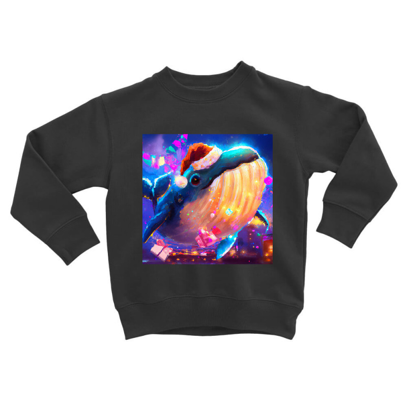 Hot Trend Cute Humpback Whale Drawing Toddler Sweatshirt | Artistshot