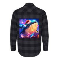 Hot Trend Cute Humpback Whale Drawing Flannel Shirt | Artistshot