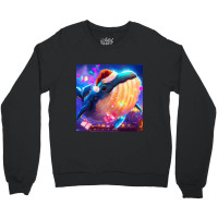 Hot Trend Cute Humpback Whale Drawing Crewneck Sweatshirt | Artistshot