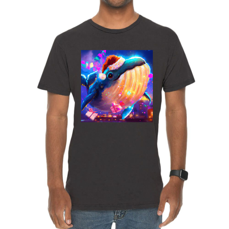 Hot Trend Cute Humpback Whale Drawing Vintage T-shirt | Artistshot