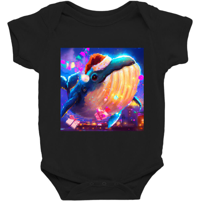 Hot Trend Cute Humpback Whale Drawing Baby Bodysuit | Artistshot