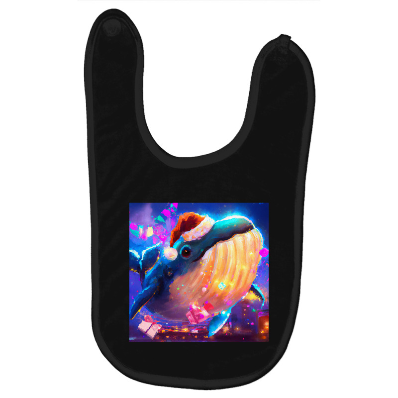 Hot Trend Cute Humpback Whale Drawing Baby Bibs | Artistshot