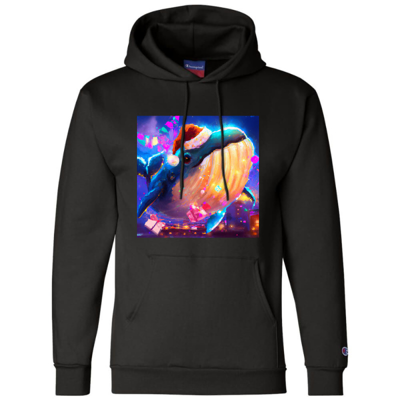 Hot Trend Cute Humpback Whale Drawing Champion Hoodie | Artistshot