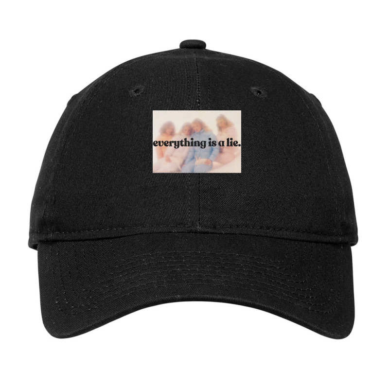 Everything Is A Lie Aesthetic Nihilism Design Adjustable Cap by JeremyHurley | Artistshot