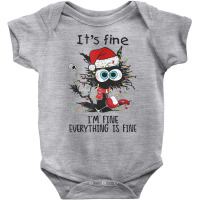 It's Fine I'm Fine Everything Is Fine Wine Glass Christmas T Shirt Baby Bodysuit | Artistshot