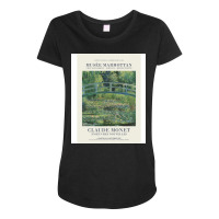 Claude Monet   The Water Lily Pond Maternity Scoop Neck T-shirt | Artistshot