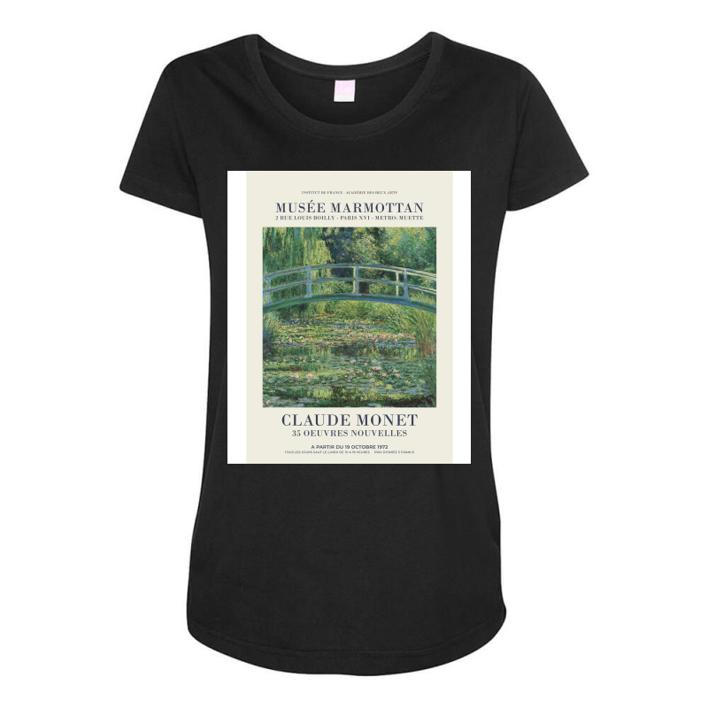 Claude Monet   The Water Lily Pond Maternity Scoop Neck T-shirt by toufieenteksd | Artistshot