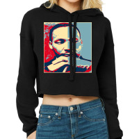 Martin Luther King Cropped Hoodie | Artistshot