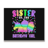 Limited Edition Let's Pop-it Sister Of The Birthday Girl Pop-it Metal Print Horizontal | Artistshot