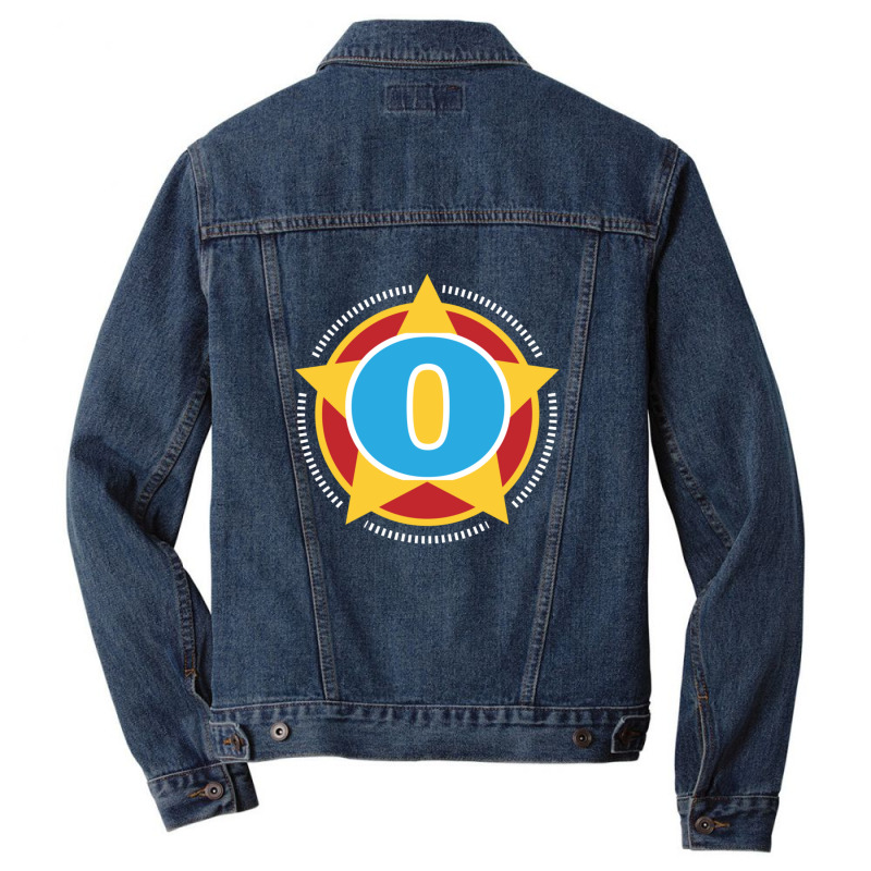 Of Superhero Letter O Star And Stripes Men Denim Jacket | Artistshot